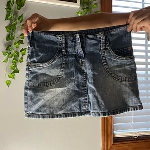 Vintage denim Mini Skirt!!